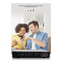 5.1-Kanal-HIFI-VerstäRker, Subwoofer, Hochleistungs-BüHne, Heimkino, -Radio, AußEnverstäRker, EU-Stecker