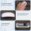 Wireless Magic Mouse Silent Rechargeable Computer Mouse Slim Ergonomic PC Mice for  (White) 4