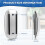 Wireless Magic Mouse Silent Rechargeable Computer Mouse Slim Ergonomic PC Mice for  (White) 6