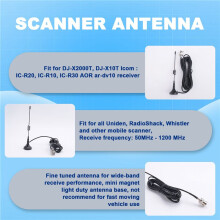 Magnet Basis Breitband Scanner Empfang Antenne für  Bearcat Radioshack  Aor Bnc
