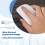 Wireless Magic Mouse Silent Rechargeable Computer Mouse Slim Ergonômico PC Mouse para   (Branco) 4