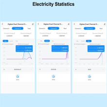 Tuya  ZigBee EnergiezäHler 2-Wege, Bidirektional mit Stromsensor-Klemme, App-ÜBerwachung der Leistung 100-240 VAC, 2 KanäLe 2 CT