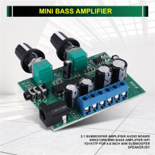 2.1 Audio Karte für Subwoofer VerstäRker 6Wx2 + 25W Bass VerstäRker HIFI YD1517P für 4-6 Zoll 40W SubWoofer Lautsprecher DIY