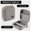 BOONA Portable Travel Storage Bag Multi-Function Storage Bag for  Air/Pro Power Bank Data Cable Charger Headset Gray 2