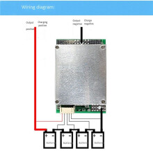 4S 12V 50A BMS Li-Eisen Lithium Batterie LadegeräT Schutz Platine mit Power Batterie Balance / Enhance PCB Schutz Board