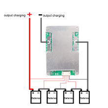 4S Lithium-Batterie-Schutzplatine 12,8 V 120 A BMS Lithium-Eisen-Phosphat-BatterieladegeräT-Schutzplatine für Lifepo4