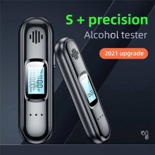 Tragbarer, BerüHrungsloser Alkoholtester, Alkoholtester, Wiederaufladbar, mit LED-Bildschirm, Digitalanzeige, Automatischer Atemtest A