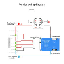 16S 48V 30A LiFePO4 Lithium-Batterie-Schutzplatine mit Power-Batterie mit Balance-Leiterplatte für Elektromotorrad
