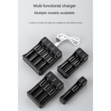 18650 Fast Charger with Type-C Cable 4.2V Lithium Battery Intelligent Charger for 14500 26650 18650 Battery, 2 Slot