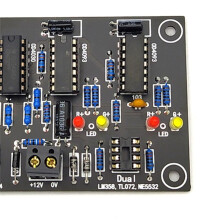 OperationsverstäRker OP AMP Tester für Single Dual OPAMP TL071 TL072 TL081 TL082 Single/Dual Op Amp Test Board