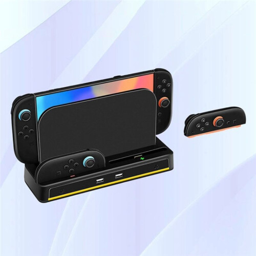 For  2 Console Storage Charging and Cooling Base NS2 Left and Right Small Controller Charging Dock with RGB Light 1