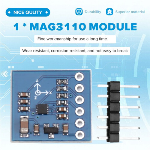 1PCS MAG3110 Three-Axis Digital Earth Magnetic Field Geomagnetic Sensor Module MAG3110FCR 1