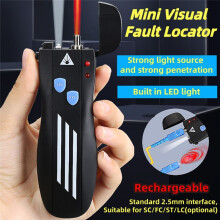 Visual Fault Locator 50MW Wiederaufladbarer VFL Glasfaserkabeltester SC/FC/ST 2,5mm Schnittstelle