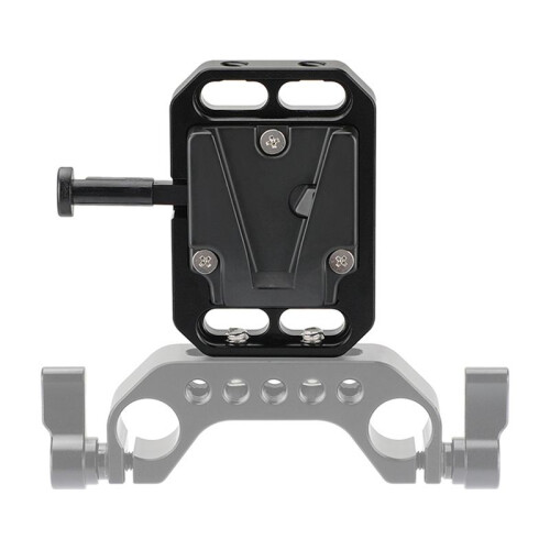 Universal V Mount Battery Plate Battery Power Adapter Mount Base with Multiple 1/4inch Threaded Holes for Easy Setsup 2