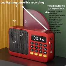 UKW-Radio DAB-Radio Tragbares Kleines Wiederaufladbares Notfall-Ham--Soundbox -Vintage-Musiklautsprecher MP3-Player C