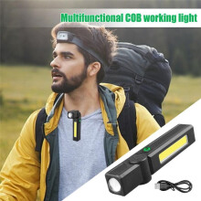 LED-Arbeitsleuchte, Wiederaufladbare Cob-Lampe, Drehbare Auto-Arbeitsleuchte, Wasserdichte LED-Taschenlampe, Magnetlampe für Zuhause