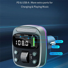 FM-Transmitter 5.4 Auto MP3-Musik-Player USB-Stick Verlustfreies Autoladegerät Dual PD35W Schnellladung