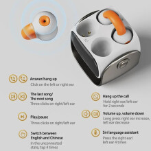 Tragbare -Ohrhörer 5.3 Earburd Kabellose Kopfhörer ENC LED-BILDSCHIRM HiFi-Stereo mit Ladebox Gaming