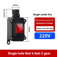 IP68 Wasserdichter Boots-Wippschalter 220V 30A Wasserdichter Schalter mit LED-Licht Power-Taste An/Aus