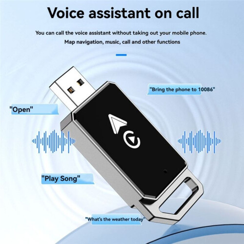 2 in 1 Wireless Carplay Adapter for IOS Android Auto  USB Box Adapter  Plug and  Dongle  WiFi A 2