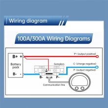 8V-100V Batteriemonitor mit Shunt-Spannungs-Stromkapazitätstester RV Auto Batteriemessgerät Coulomb-Meter Lenker 100A