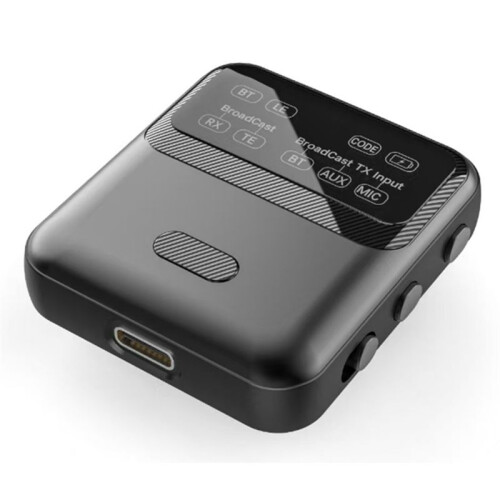 5.4 Audio Transceiver LE Audio, Broadcast 1TX to 100+ RX Devices Sharing, Clip- Design 1