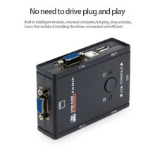 Vga Kvm-, 2 , Vga-Splitter für Maus, Tastatur, Drucker, Share-Switcher-Box, Adapter, 2-in-1-Out-Kvm-