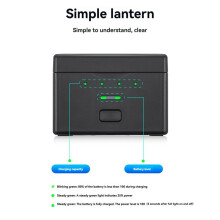 STARTRC Akku-Ladekoffer für Osmo Action 5 Pro/4, Unterstützt 2 Akkus für Action 5 Pro/4 Action-Kamera-Zubehör