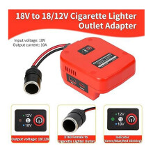 2-in-1-Abwärtswandler für  M18, 18 V auf 12 V, Konverter für Auto, Kühlschrank, Spielzeugauto, Power Wheel, Rot