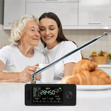 Tragbares -Radio, Unterstützt 0,5-108 MHz LSB/USB/AM/FM-Vollband mit Antennensignalempfänger, /SW/MW/VHF-Band, Weiß