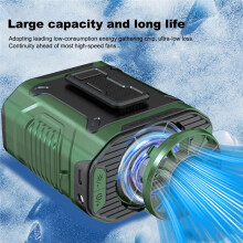 Hüftventilator, Wiederaufladbar, Am Gürtel Tragbar, Hemd-Körperventilator, 5000 MAh, Freihändige Kühlung, Nackenventilator, Kühlender