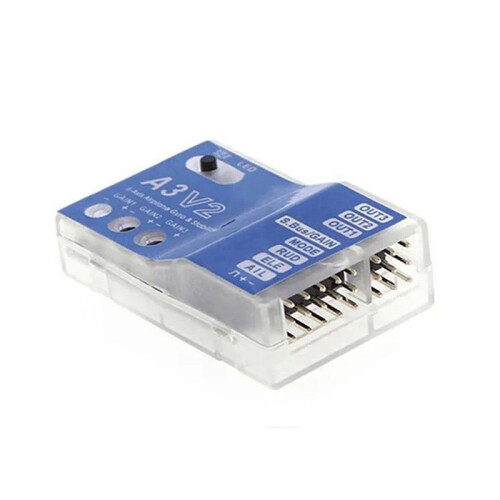 3 Axis Gyro A3 V2 Flight Controller Stabilizer for RC Airplane Fixed-Wing Copter Aircraft Model Parts Enhanced Stability 1