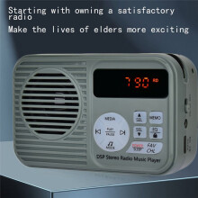 DSP-Stereoradio, MP3-Musik-Player, Hochwertiges -Radio, LED-Digitalradio für Senioren, Zuhause, Camping