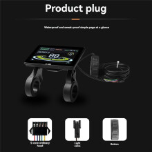 Mountainbike-Fahrrad-Lithium-Ionen-Stromumwandlungszubehör H-100 Farbdisplay-Messgerät mit 26A Tri-Mode-Sinuswellen-Kit