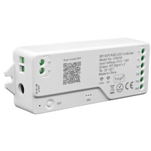 Tuya Wifi SPI RGB-LED-Controller für Alexa  Assistance 720 Pixel für WS281 FCOB Adressierbares LED-Lichtband