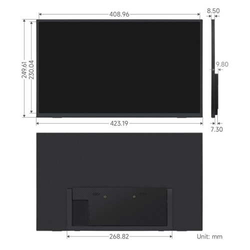 18,5 Inch Touchscreen LCD Draagbaar Type-C/MiniHDMI-Compatibel Interface IPS-Scherm voor Raspberry Pi 5, Mobiele Telefoon EU 2