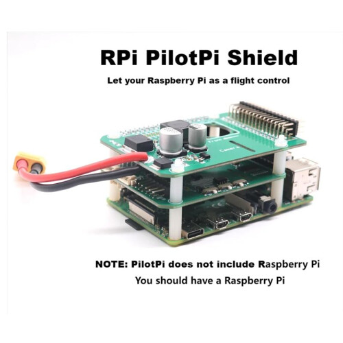 RPi PilotPi Shield Pixhawk Flight Control PX4 Firmware Sensor & Power for Raspberry Pi 32 Bit Autopilot Copter Plane 2