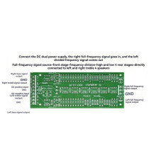 DLHiFi Bass Höhen 2-Wege Crossover Audio Board NE5532P Frequenzteiler Crossover-Filter für Audio-Verstärkersystem