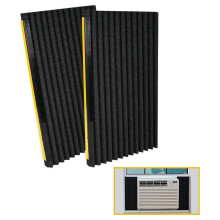 2 Stück Fenster-Klimaanlagen-Schaumstoff-Isolierplatten, Ac-Seiten-Isolierplatten-Set, 17 Zoll Hoch X 9 Zoll Breit X 7/8 Zoll Dick