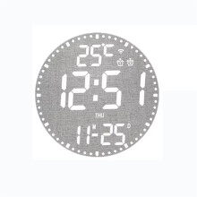 Digitale Elektronische Uhr Kalender Wanduhr Wohnzimmer Dekoration Wandbehang Bunte Intelligente Uhren, A