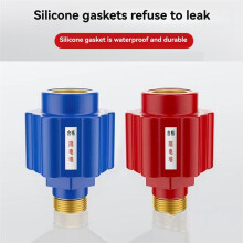 4 Stück [Verdickte Kupferzähne] Elektrischer Warmwasserbereiter, Antielektrische Wand, Haushaltswarmwasserbereiter-Armaturen, Blau