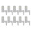 10Pcs Cabinet Cupboard Wardrobe LED Hinge Light  Sensor Lamp Warm White 2
