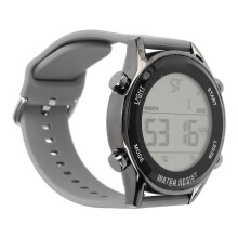 Digitaler Chronograph-Uhr wasserdicht 50M Leuchtend Outdoor-Sport Grau