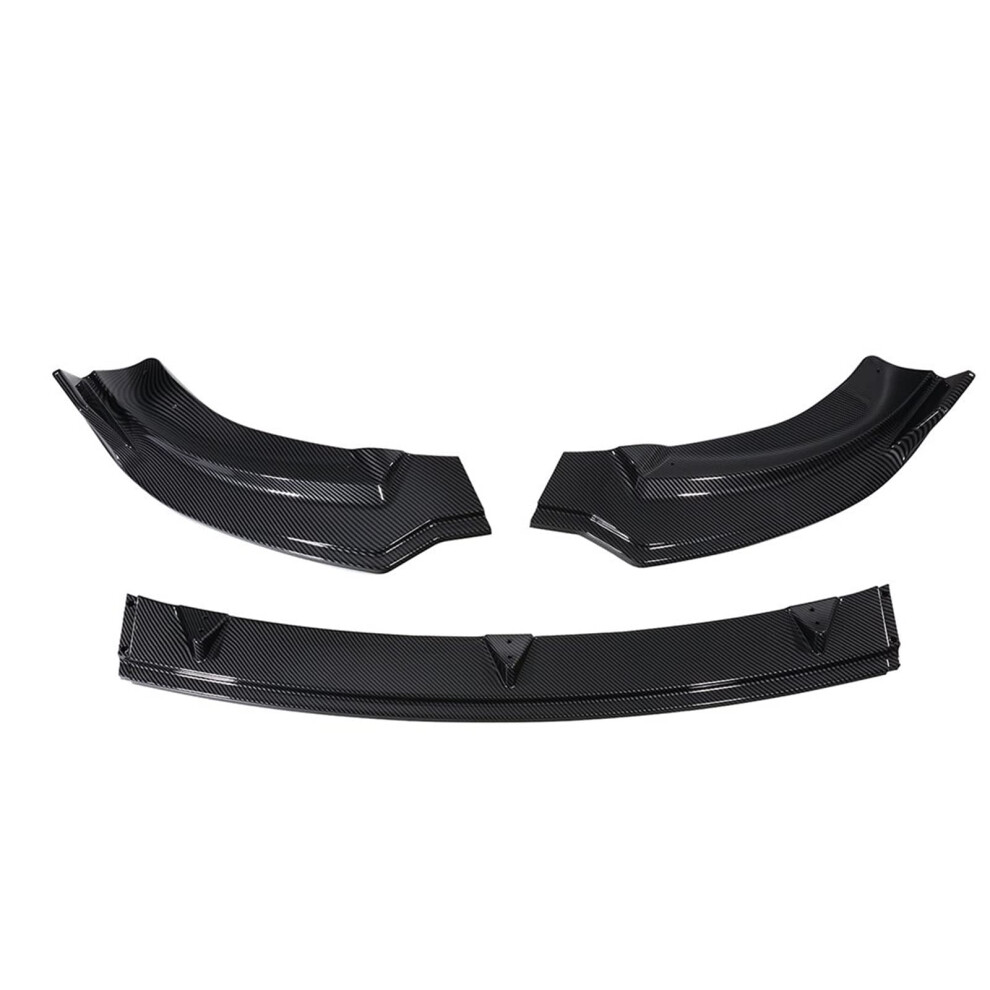 Car Spoiler Front Lower Bumper Lip Carbon Fiber Gloss 20172021 Body Kit Diffuser Protector Trim For Tesla Model Y 9382693247674