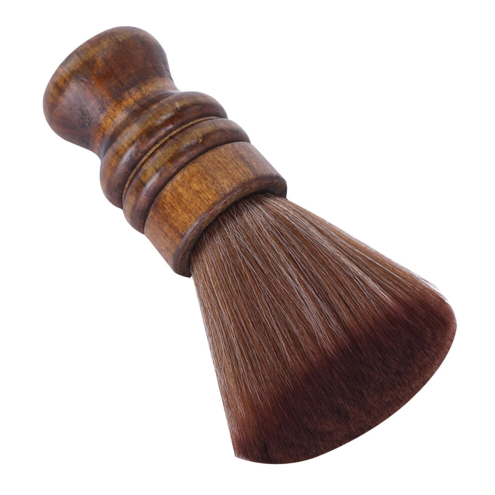 Neck Duster Brush Professional Hair Cutting Tool Soft Fiber Wood Handle For Barbers And Stylists Hairdressing Accessory