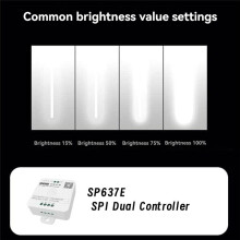 And-SP637E SPI DC5-24v Dual Controller mit Fernbedienungsunterstützung 2,4G Touch-Fernbedienung