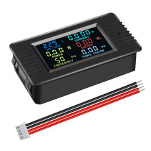 Peacefair PZEM-022-VH Einphasiges 6-In-1-Wechselstrom-Volt-Ampere-Messgerät Farbbildschirm Frequenz Leistungsfaktor Wattmeter Leistungsmesser 10 A