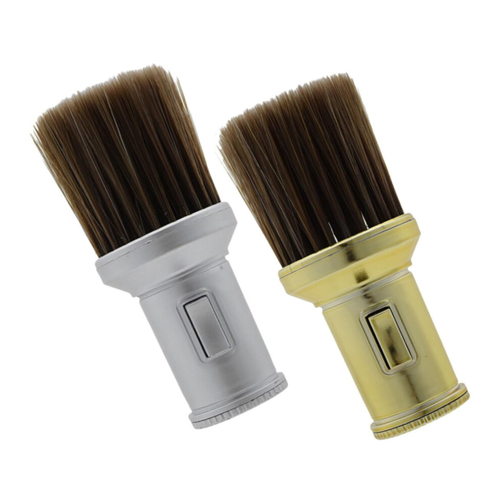 Unisex Soft Bristle Neck Duster 2Pack Barber Brush For Hair Cutting Cleanup, Lightweight Portable Neckline Duster