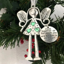 Geschenk Freunde Kleine Anhänger Ornamente Engel Dekoration, Weihnachten Freundschaft Dekoration Geschenk, Geschenk für Freunde Gelb