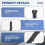 Antena de 7 Polegadas para 2011-2022  Cherokee Grand Cherokee  Durango Dart Journey AcessóRios  200 5091100AA 4